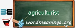 WordMeaning blackboard for agriculturist